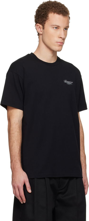 Тениска Givenchy 'GIVENCHY' Stamp Print T-shirt Черно | BM71NK3YSA001, 1