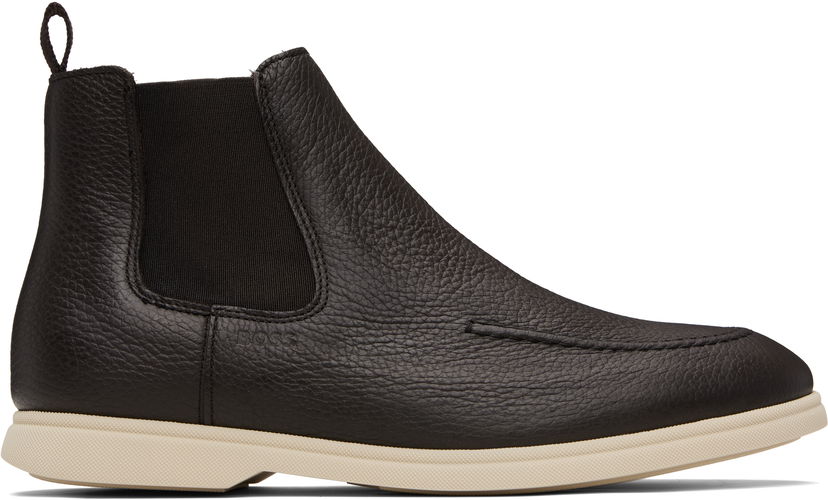 Кецове и обувки BOSS BOSS Leather Chelsea Boots Черно | 50548107