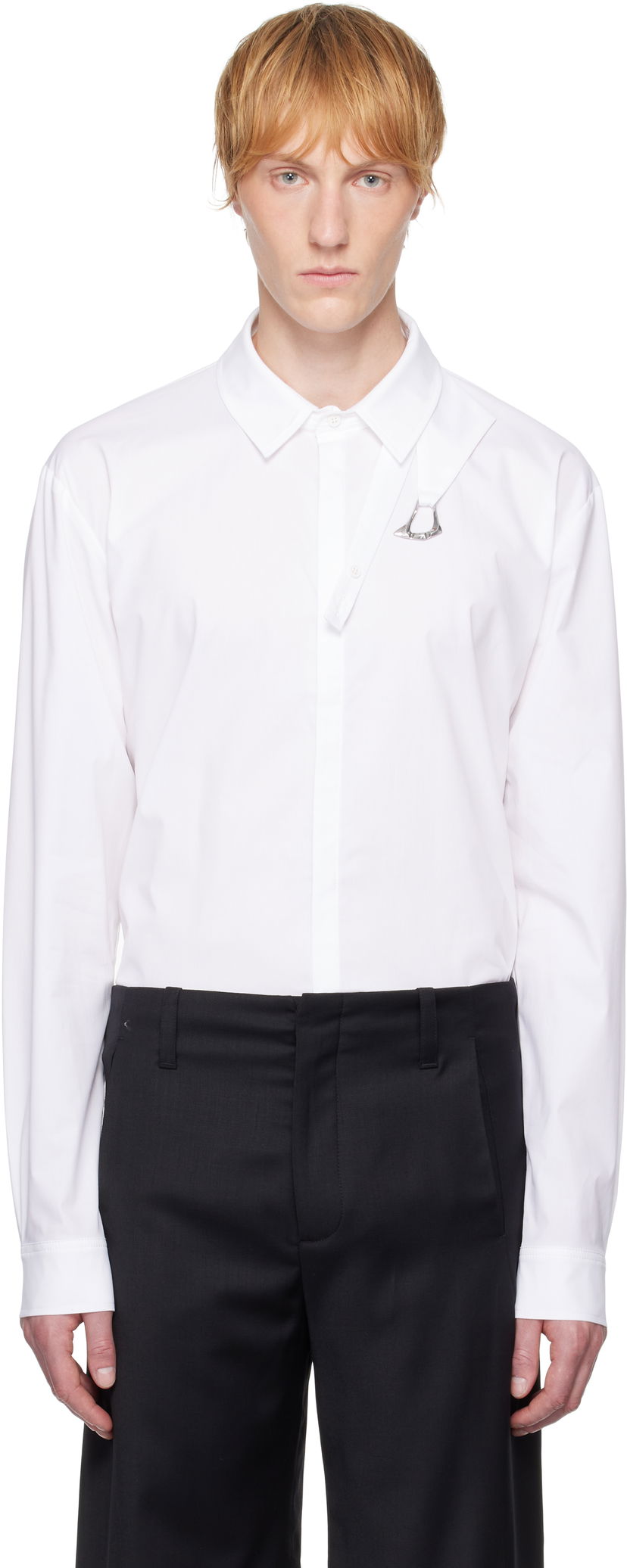 Риза HELIOT EMIL HELIOT EMIL Corrosion Shirt Бяло | SS25_M_05_064_WHT02