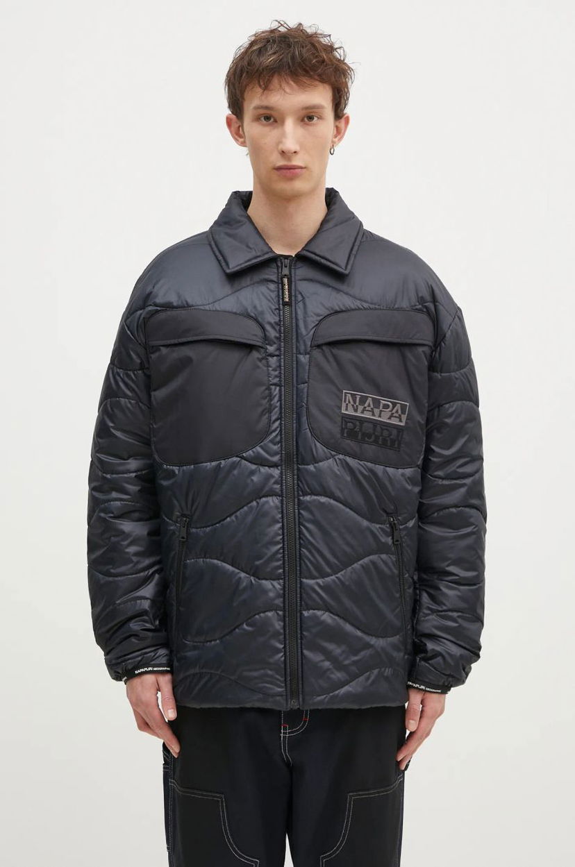 Пухо яке Napapijri A-Jaman Oversize Puffer Jacket Черно | NP0A4I1W0411