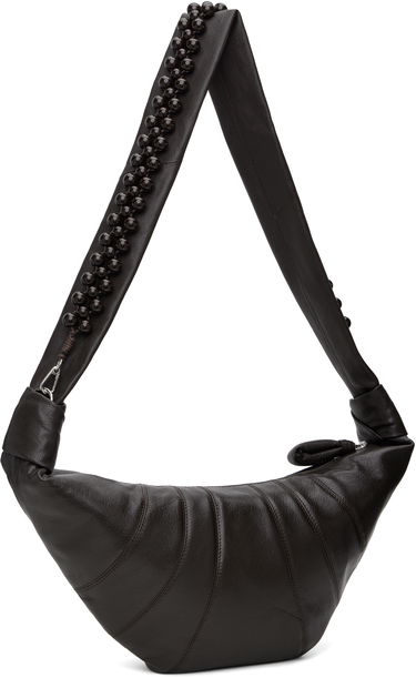 Чанта през рамо LEMAIRE Lemaire Pearls Medium Croissant Bag Кафяво | BG0158 LL0131, 2