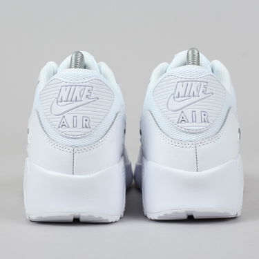 Кецове и обувки Nike Air Max 90 Mesh "Triple White" GS Бяло | 833418-100, 3