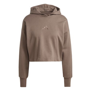 Суитчър adidas Performance Cropped Hoodie Кафяво | JI9105, 1