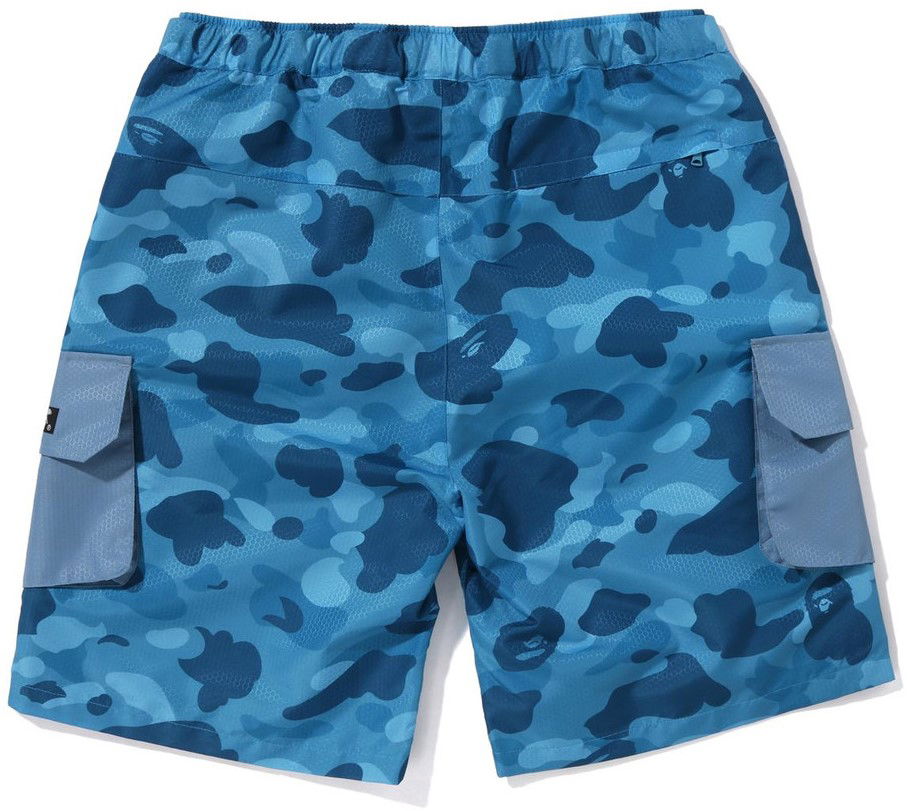 Къси панталони BAPE Bape Honeycomb Camo Cargo Shorts Blue Синьо | 1J30153008-BLUE, 1