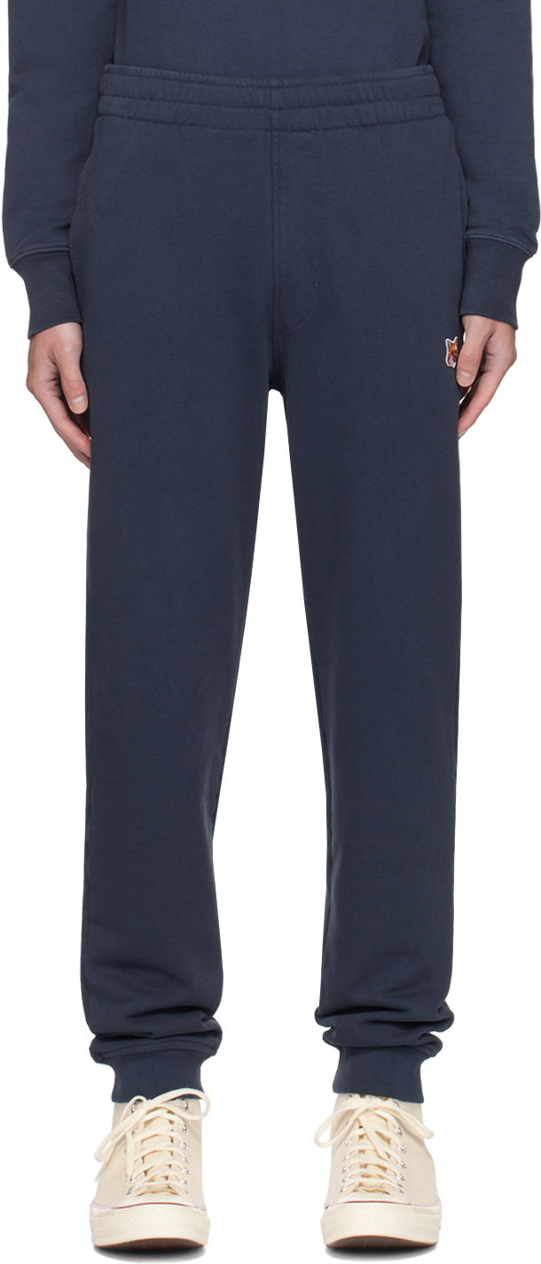 Спортни панталони MAISON KITSUNÉ Navy Fox Head Regular Sweatpants Тъмно синьо | LM01114KM0001, 0