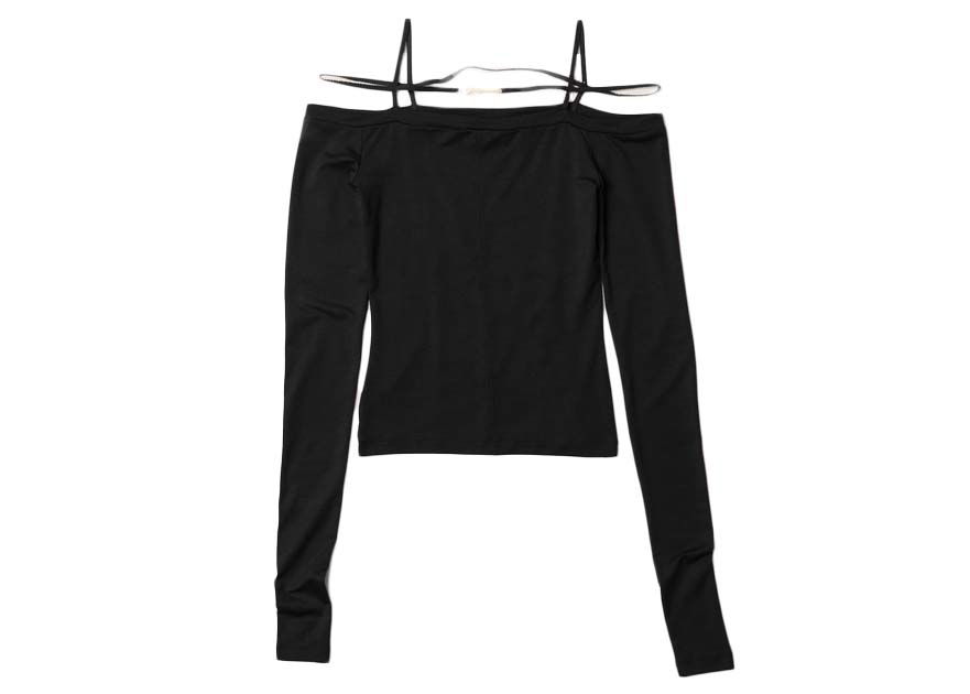 Съкратен топ Jacquemus Le Sierra Черно | 223JS035-2142-990, 0