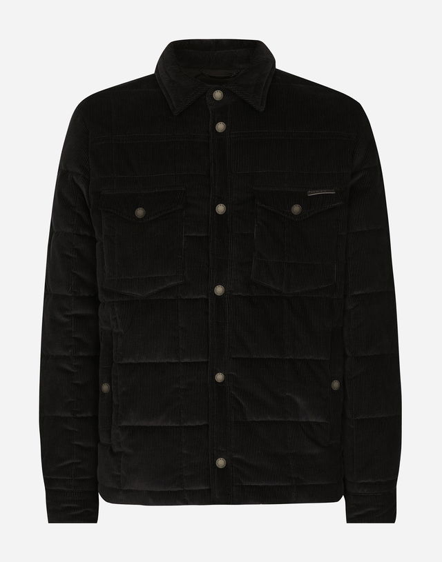 Dolce & Gabbana Quilted Corduroy Padded Jacket