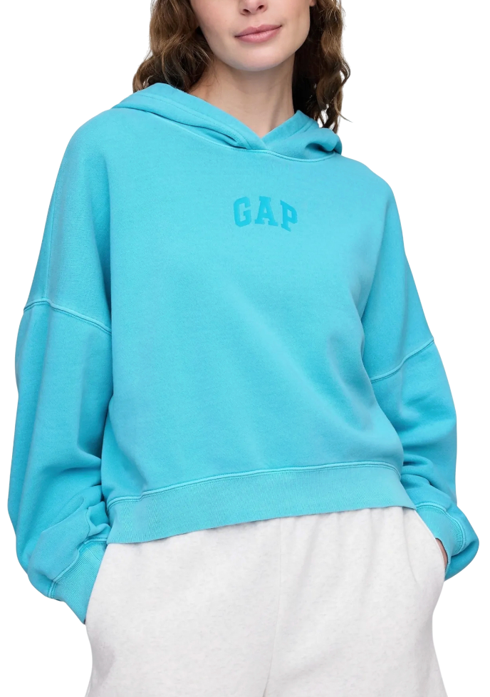 Суитчър GAP Logo Hoody Тюркоазено | 429497-07