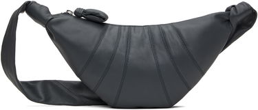 Чанта за кръста LEMAIRE LEMAIRE Small Croissant Leather Shoulder Bag Синьо | BG0003 LL095, 0