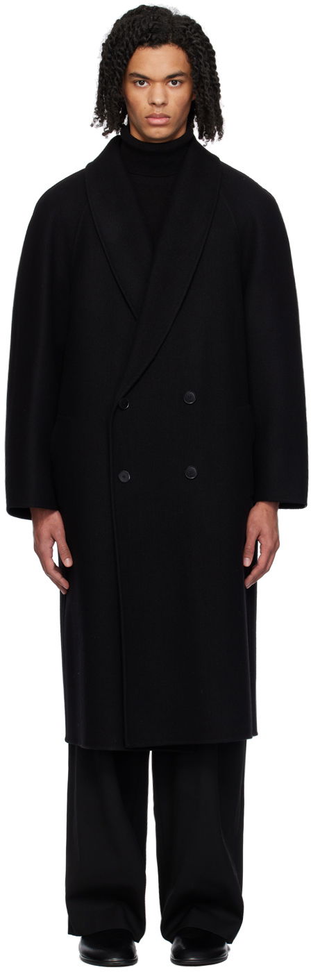 Тренчкот The Row Double-Breasted Oversized Coat Черно | 274-W1911