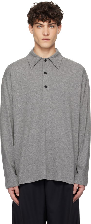Поло тениска The Row The Row Olafur Polo Shirt Сиво | 814-K621, 0