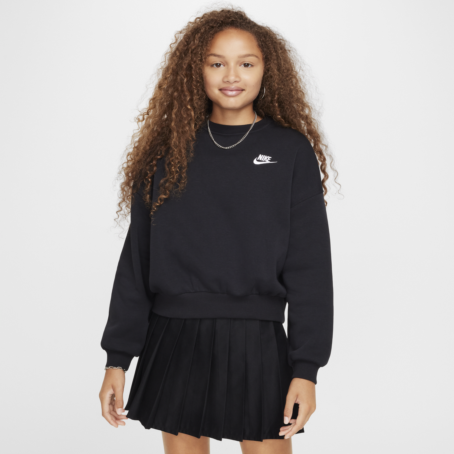 Суитчър Nike Nike Sportswear Club Fleece Crewneck Sweatshirt Черно | FZ9244-010, 0