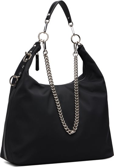 Дамска чанта R13 Large Nylon Hobo Bag with Chain Черно | R13WA063-A010, 1