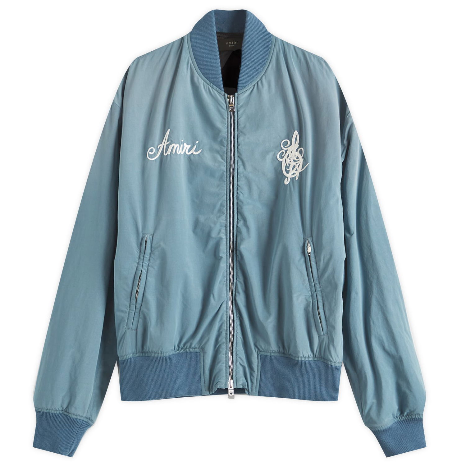 Яке бомбър AMIRI Amiri Men's Saturday Night Bomber Jacket, Size Large Синьо | AMOUBB1043-496, 0