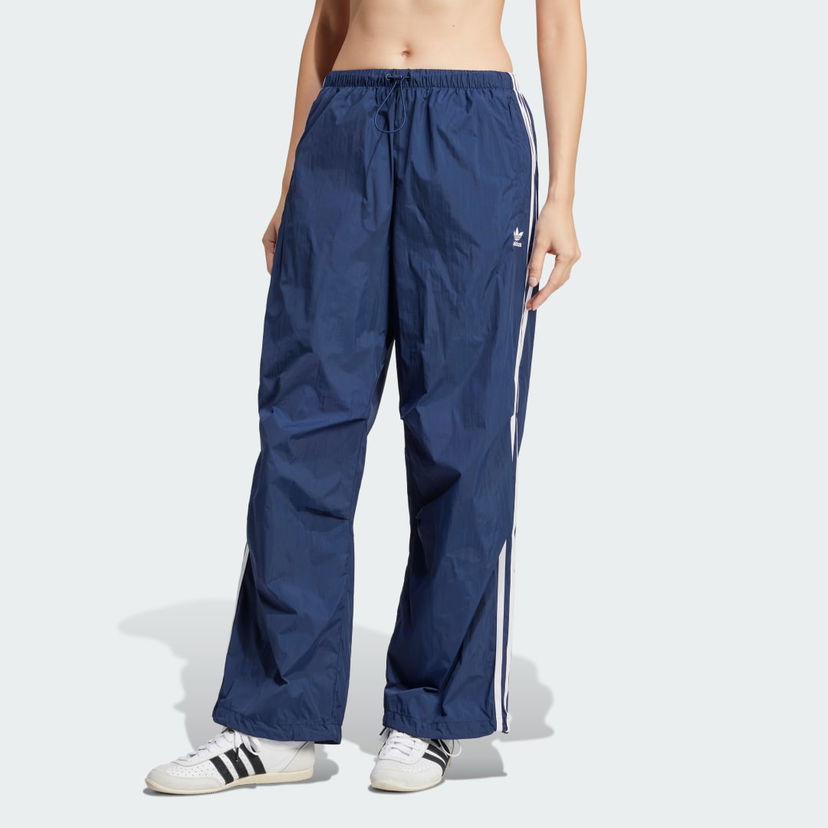 Панталони adidas Performance 3-Stripes Woven Parachute Pants Синьо | JD3127