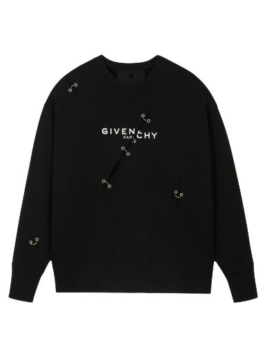 Пуловер Givenchy Oversized Crewneck Черно | BMJ0B83Y69 001