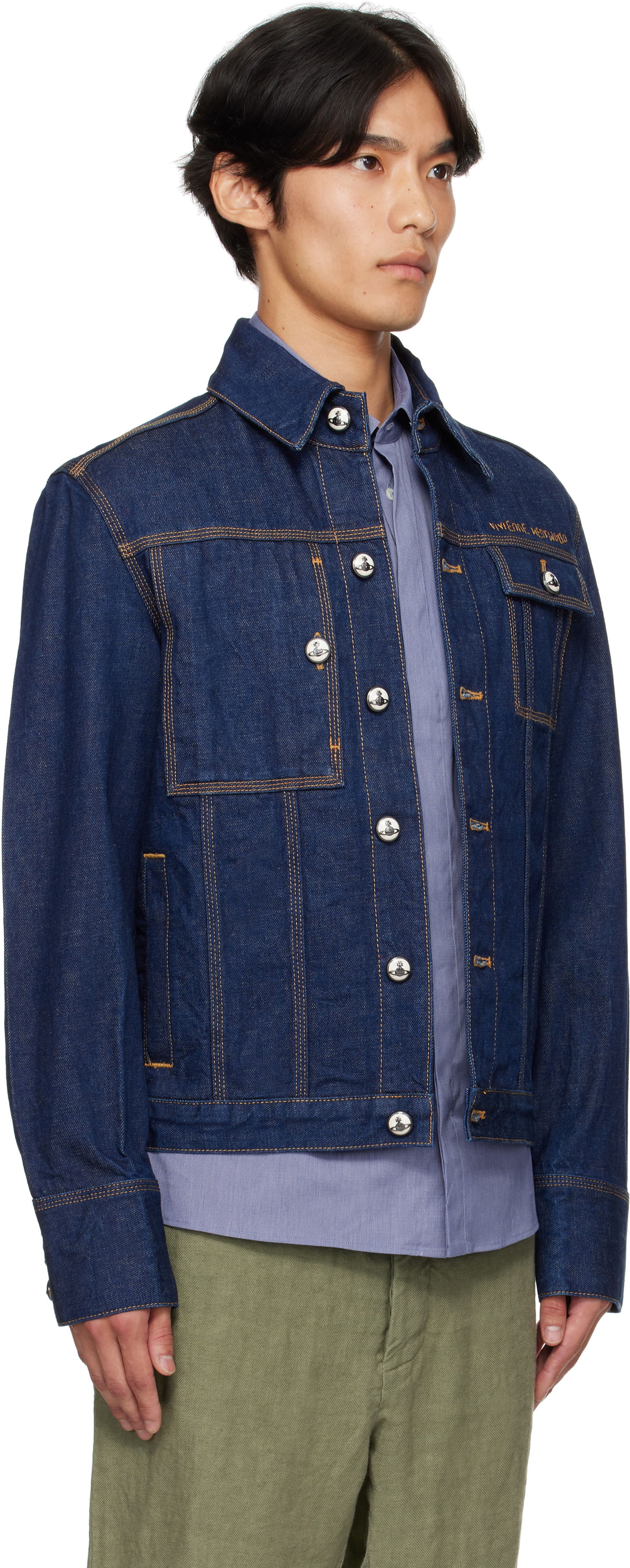 Яке Vivienne Westwood Vivienne Westwood Worker Denim Jacket Синьо | 2801000I-W0163-, 1