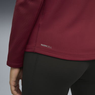 Тениска Puma Textured Long-Sleeved Crew Neck Top with Zipper Chest Pocket, PUMA x SAYSKY Бургунди | 660240_90, 4