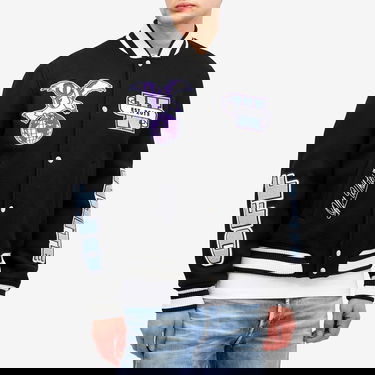 Яке бомбър Off-White Off-White Eagle Wool Varsity Jacket, Size Small Черно | OMEH053S25FAB0011049, 2