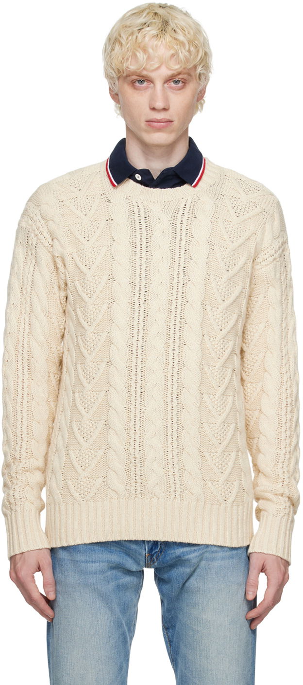 Пуловер Polo by Ralph Lauren Fisherman's Sweater Бежово | 710909196001, 0