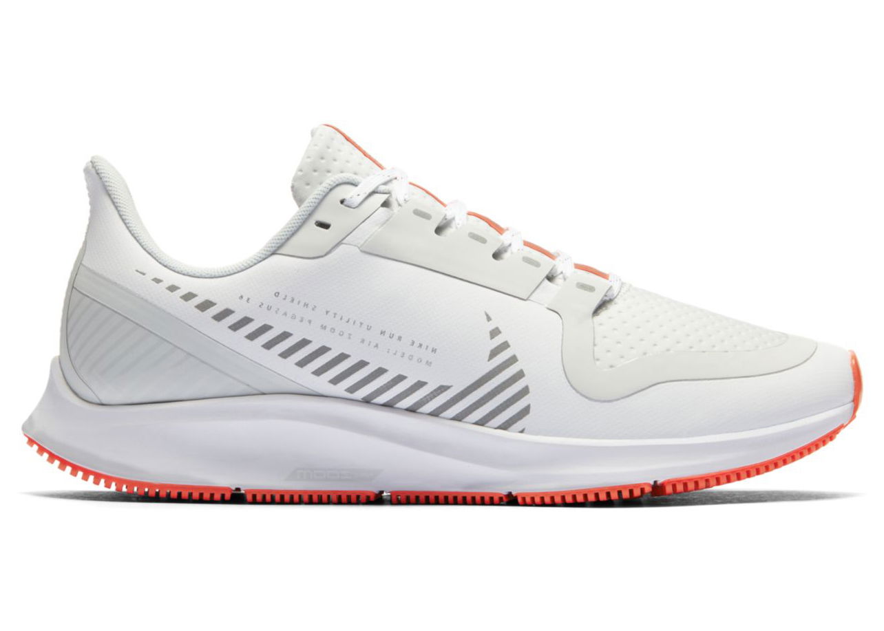 Кецове и обувки Nike Air Zoom Pegasus 36 Shield White Metallic Бяло | AQ8006-100, 0