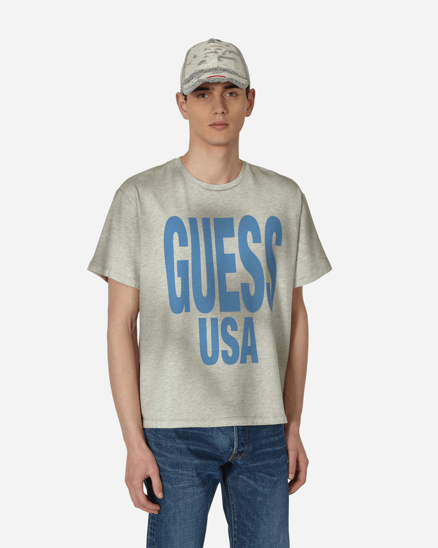 Тениска GUESS Aged Graphic T-Shirt Сиво | M3GI01KBNQ0 F9TJ, 0