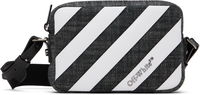 Off-White Diagonal Striped Camera Bag