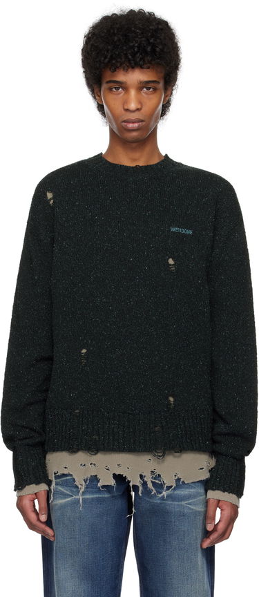 Пуловер We11done We11done Grunge Knit Sweater Зелено | WD-KT0-25-621-U-NV, 0
