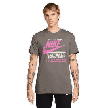 Тениска Nike Sportswear Engineered Futura T-Shirt Сиво | HQ9157-289, 0