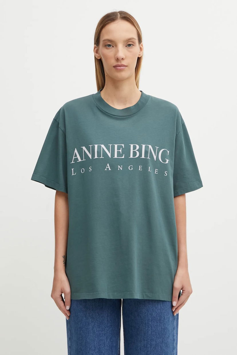 Тениска Anine Bing Anine Bing Ashton Oversized T-Shirt Зелено | A.08.10133