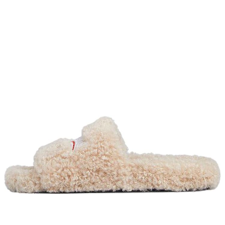 Кецове и обувки Balenciaga Furry Slides Бежово | 654261W2DO19796