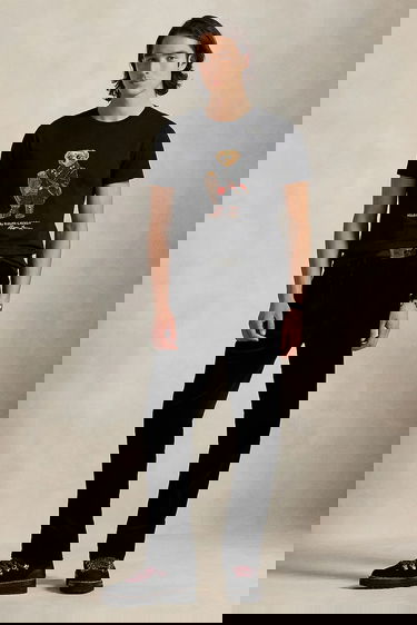 Тениска Polo by Ralph Lauren Polo Bear Print T-shirt Черно | 710P00094, 2