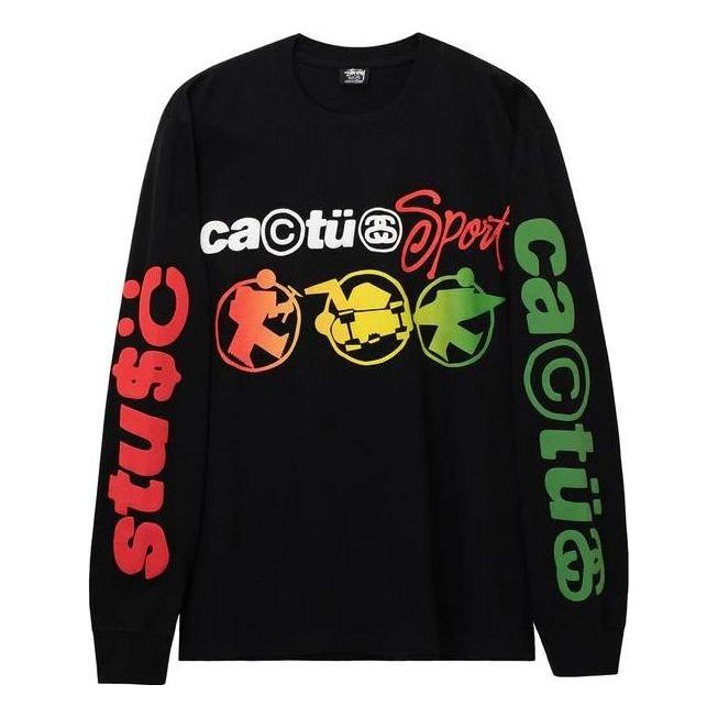 Тениска Stüssy Sport Long Sleeve Tee Черно | 3993771, 0