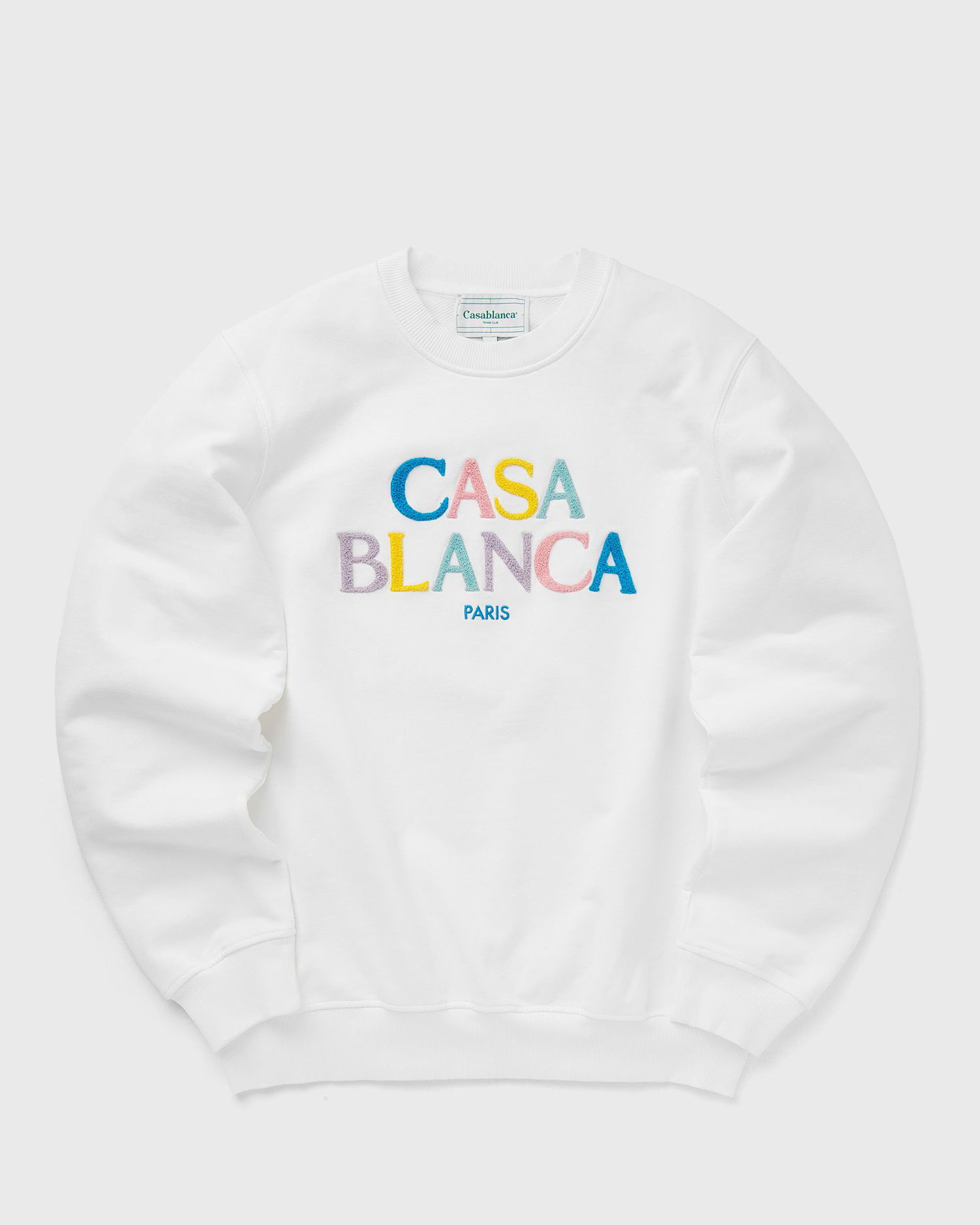 Суитчър Casablanca STACKED LOGO EMBROIDERED CHENILLE SWEATSHIRT Бяло | MPF24-JTP-001-04, 0