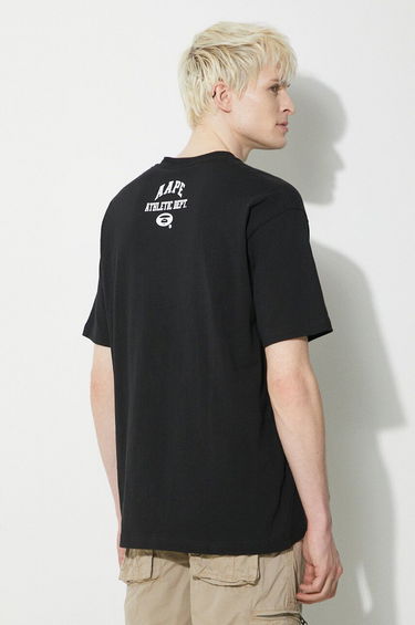 Тениска AAPE by A Bathing Ape AAPE College Theme Graphic T-Shirt Черно | ALT1390, 2