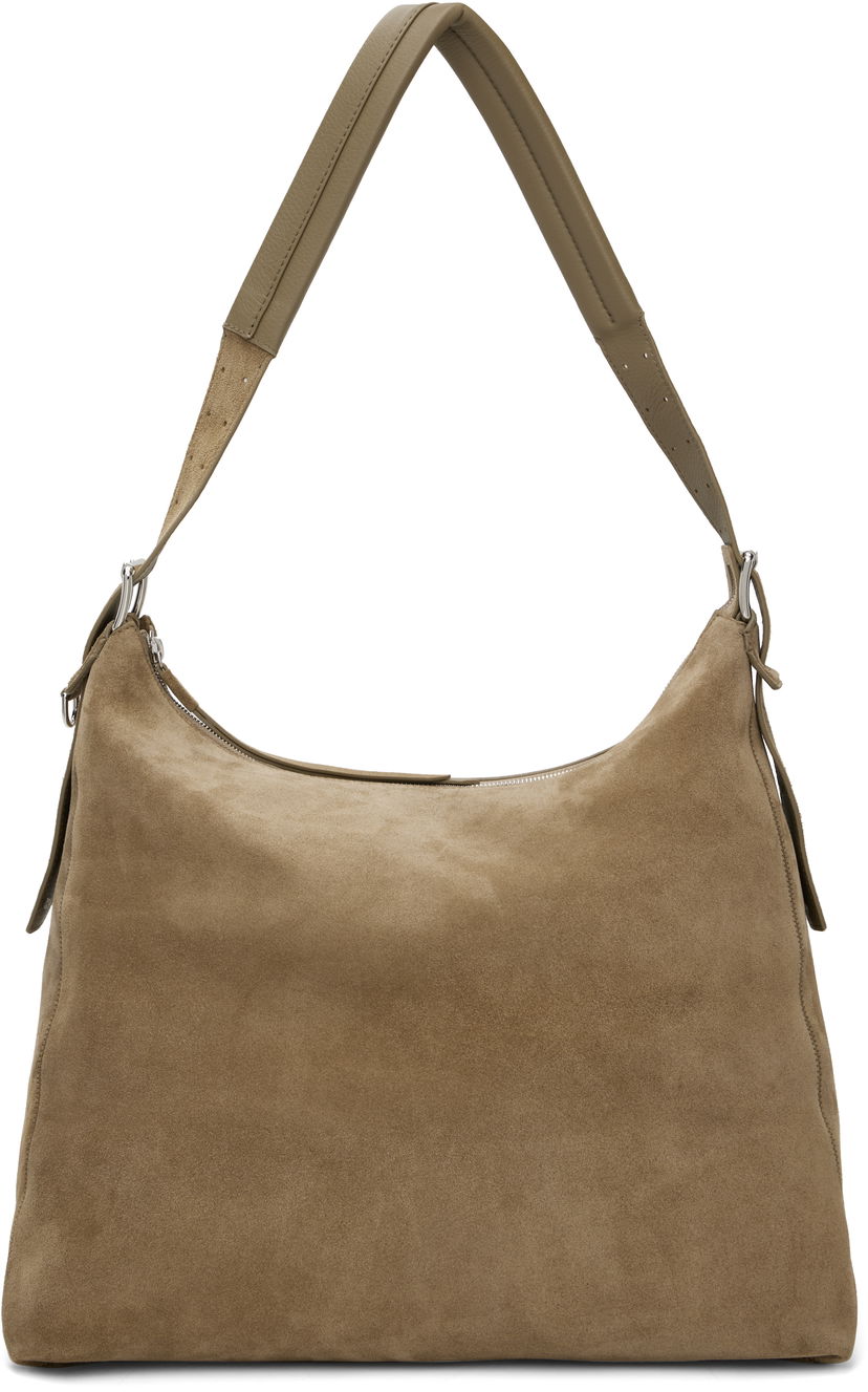 Чанта през рамо LEMAIRE Lemaire Belted Suede Shoulder Bag Кафяво | BG0189 LL0125