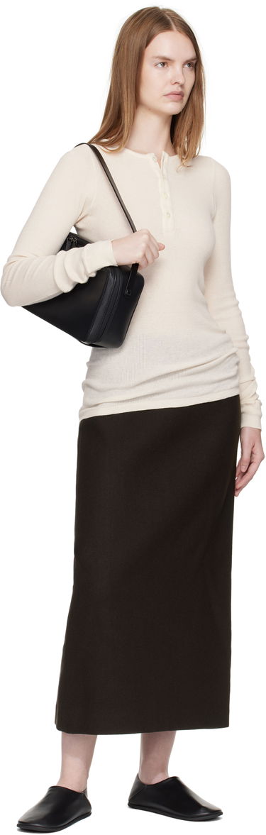 Дамска чанта AURALEE AURALEE AETA Edition Square Leather Bag Черно | A25AB01AE, 3