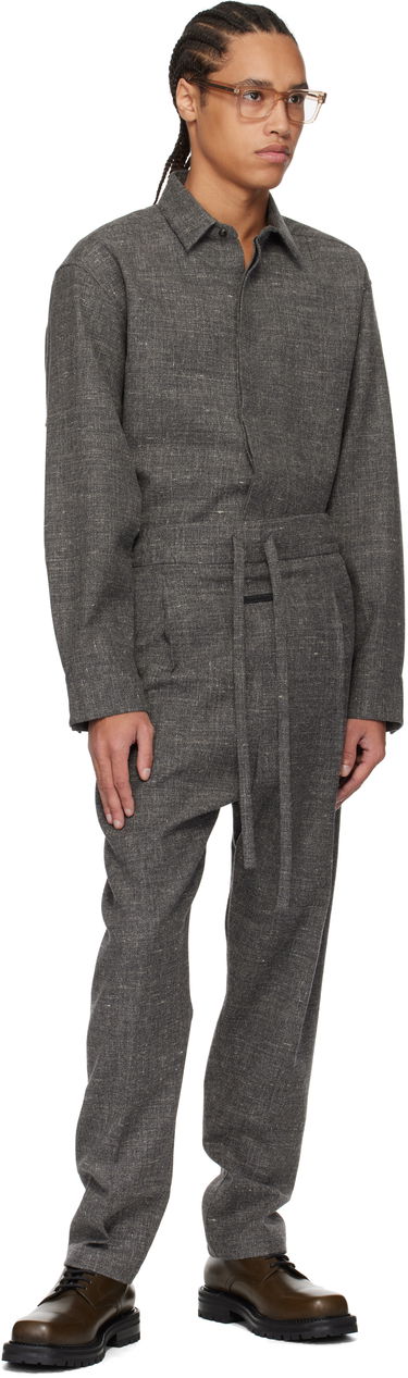 Комбинезон Fear of God Fear of God Button Up Tie-Waist Shirt Сиво | FGE250-501CWL, 4