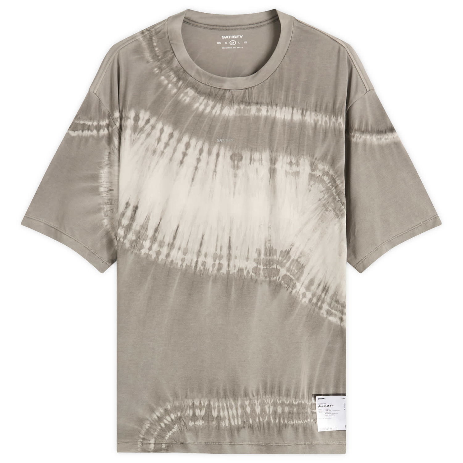 Тениска Satisfy AuraLite™ Tie Dye T-Shirt, Size Large Сиво | 11000-TDMG-SA, 1
