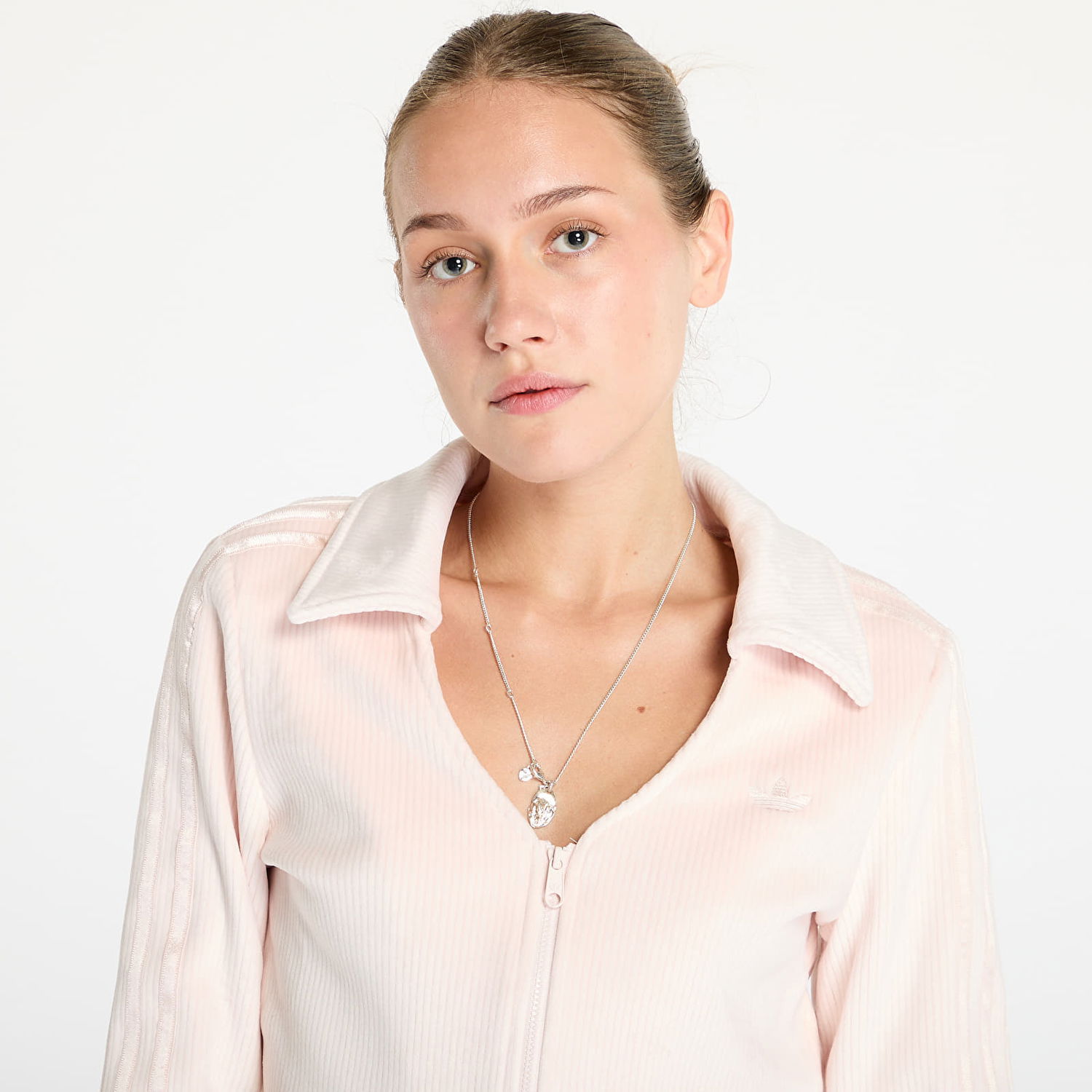 Суитчър adidas Originals Rib Cardigan Wonder Aqua Бежово | JN3018, 1