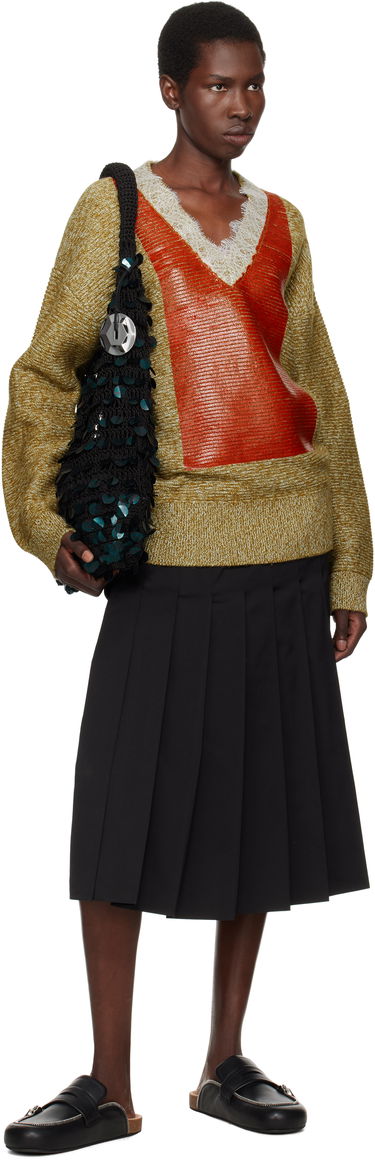 Голяма пазарска чанта JW Anderson JW Anderson Crochet Sequin Shoulder Bag Черно | HB0729-FA0447, 3