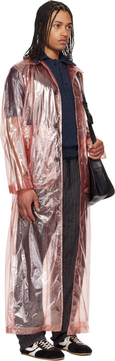 Дъждобран Dries Van Noten Dries Van Noten Loose Fit Mac Coat Розово | 251-020214-1258, 1