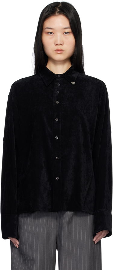 Риза ADER ERROR Velvet Shirt Черно | BN01FWSH0108BK, 0