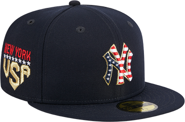 Шапка с козирка New Era New York Yankees American Flag Logo 4th July 59Fifty Cap Тъмно синьо | 60360504-60360504, 3