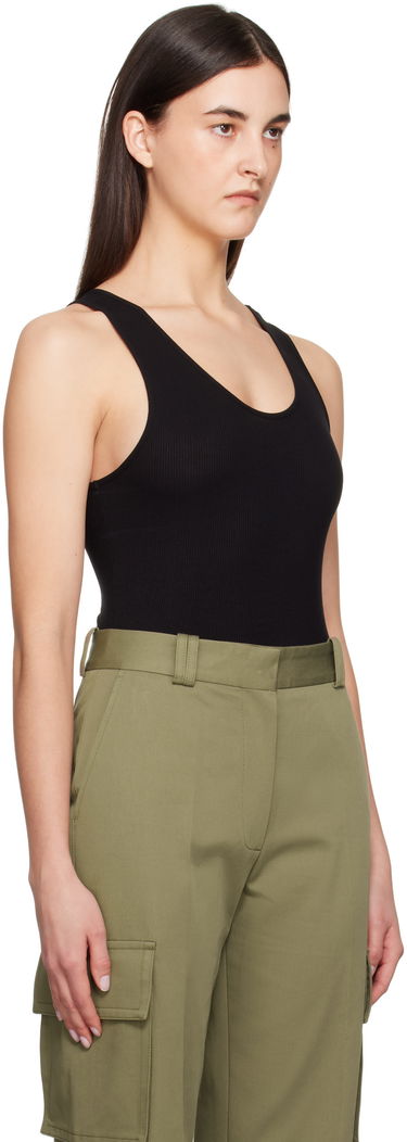Потник Anine Bing ANINE BING Ginny Ribbed Tank Bodysuit Черно | A-08-10672-BLK26, 1