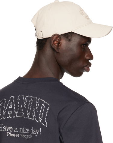 Тениска GANNI GANNI Embroidered Logo Cap Тъмно синьо | A5861, 2
