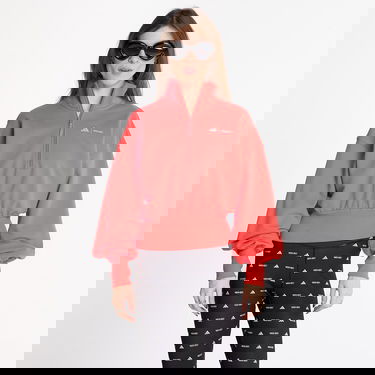 Суитчър adidas Performance adidas x Moonboot Cropped Half-Zip Tracksuit Top with Puffed Sleeves Червено | JM1100, 0