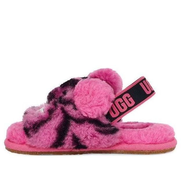Кецове и обувки UGG UGG Fluff Yeah Slide Tiger Stuffie Розово | 1124940T-CRNT