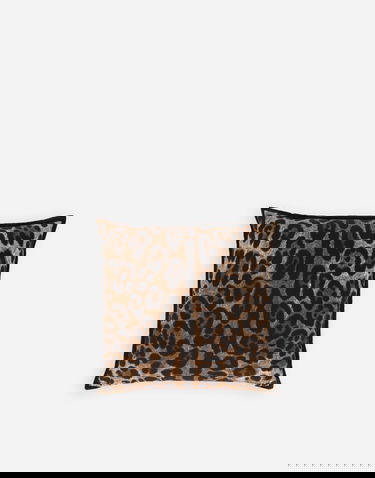 Домашен декор Dolce & Gabbana Leopard Print Canvas Small Cushion Многоцветен | TCE001TCAA6UL003, 0