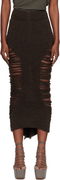Rick Owens Calf Dauphine Midi Skirt
